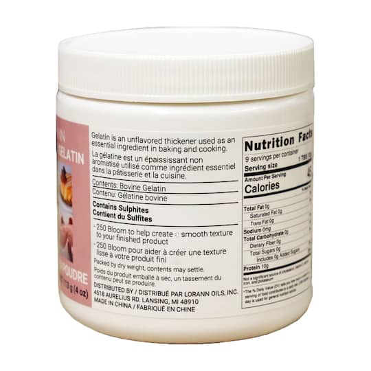 LorAnn Powdered Gelatin, 4oz.